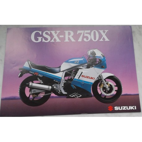 SUZUKI GSX-R 750 de 1986 Prospectus original 