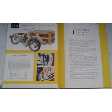 PEUGEOT gamme motorisés 1954 (catalogue  16 pages)