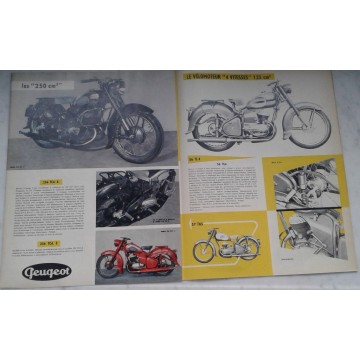 PEUGEOT gamme motorisés 1956 (catalogue 6 pages)