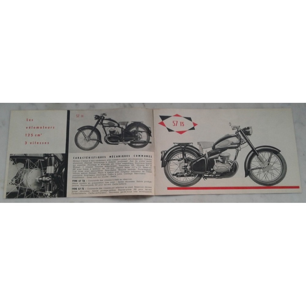 PEUGEOT gamme motorisés 1958 (catalogue 12 pages)