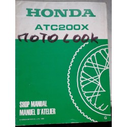 HONDA ATC 200 XG de  1986 (Manuel de base 04 / 1986)