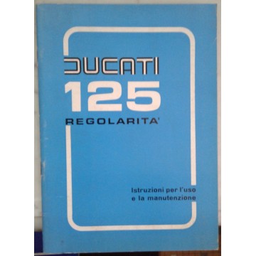 DUCATI 125 "Régolarita" manuel utilisateur en italien de 1975