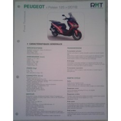 PEUGEOT Pulsion125 (modèles 2019)  Fiche RMT