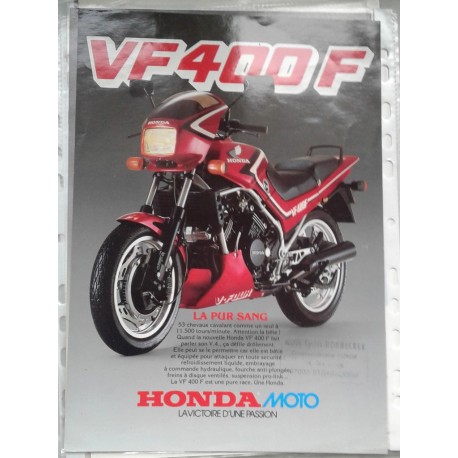 HONDA VF 400 F (prospectus original 05 / 1983)