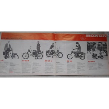 HONDA (Gamme cyclomoteurs, vélomoteurs, motos de 1968)