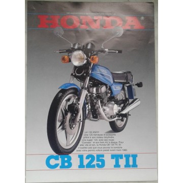 HONDA CB 125 TII (prospectus 06 / 1981)