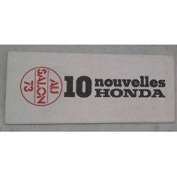HONDA (prospectus 10 nouveautés Salon 1973)
