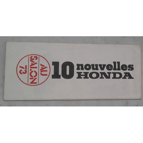 HONDA (prospectus 10 nouveautés Salon 1973)