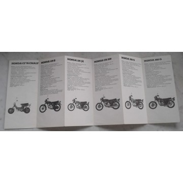 HONDA (prospectus 10 nouveautés Salon 1973)