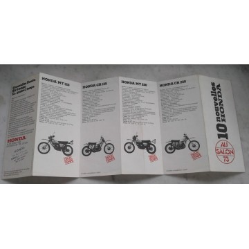 HONDA (prospectus 10 nouveautés Salon 1973)