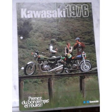 Kawasaki gamme motos de 1976 (prospectus occasion)