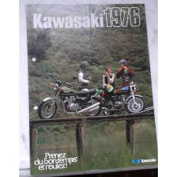 Kawasaki gamme motos de 1976 (prospectus occasion)