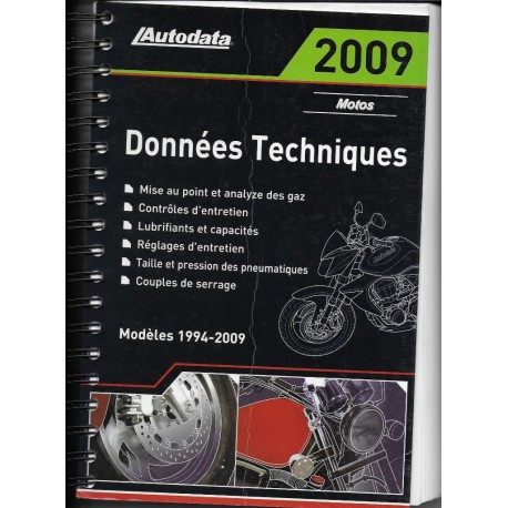 AUTODATA  1994 / 2009 (données techniques motos)