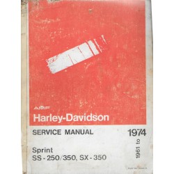 HARLEY DAVIDSON Sprint SS - 250 / 350 - SX 350 (1961 à 1974)