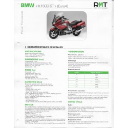 BMW K 1600 GT (Euro 4) de 2017 à 08 / 2020 (Fiche RMT)