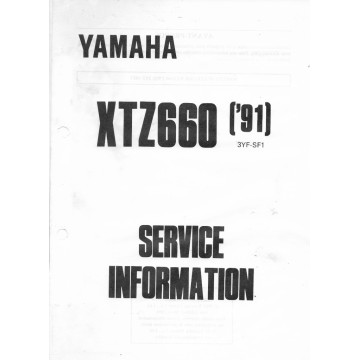 Yamaha XTZ 660 de 1991 / 1994 type 3YF (informations techniques)