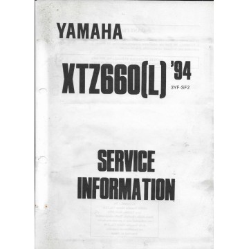 Yamaha XTZ 660 de 1991 / 1994 type 3YF (informations techniques)