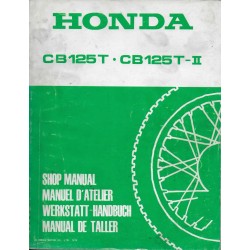 HONDA CB 125 T - T2 de 1977 à 1979 (Manuel atelier 09 / 78)