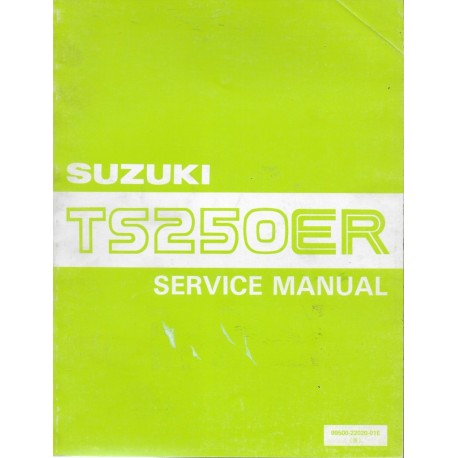 SUZUKI TS 250 ER de 1981 / 1982 manuel atelier  (08 / 1981)