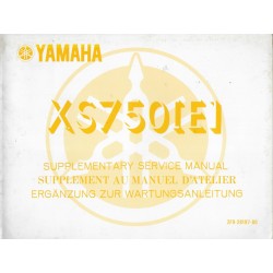 YAMAHA XS 750 (E) type 2F9)  (Manuel atelier additif 09 / 77)