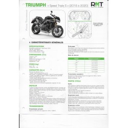 TRIUMPH Speed Triple S de 2018 à 2020  (Fiche RMT)
