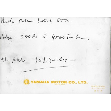YAMAHA SR 500 de 1978 Type 2J4  (03 / 1978) 
