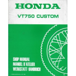 HONDA VT 750 CUSTOM (Manuel atelier additif février 1984)