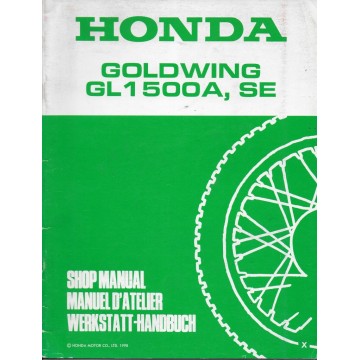 HONDA GL 1500 A / SE (X) de 1999 (Additif  09 / 1998)