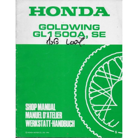 HONDA GL 1500 A / SE (S) de 1995 (Additif  08 / 1994)