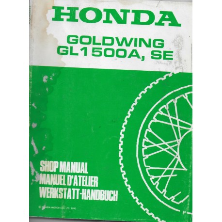 HONDA GL 1500 A / SE (P) de 1993 (Additif  02 / 1993)