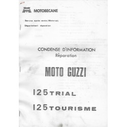 MOTO GUZZI 125 trial / 125 tourisme (notice réparation)