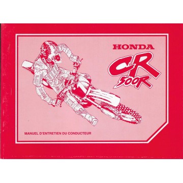 HONDA CR 500 R  1998  (manuel de base)  Type MAC (07/92)