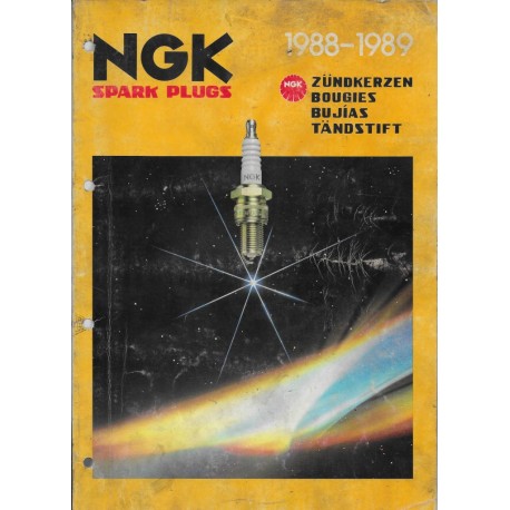 Catalogue bougies NGK de 1988-89