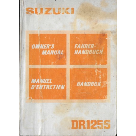 SUZUKI DR 125 SG modèle 1985  (03 / 1985)