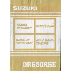 SUZUKI DR 650 RSEN modèle 1992  (09 / 1991)