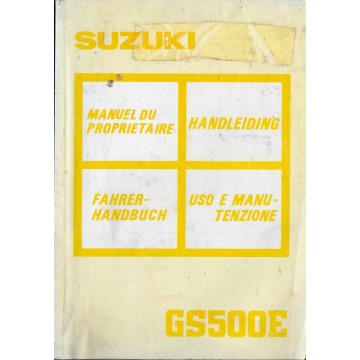 SUZUKI GS 500 E (K) de 1989  (12 / 1988)