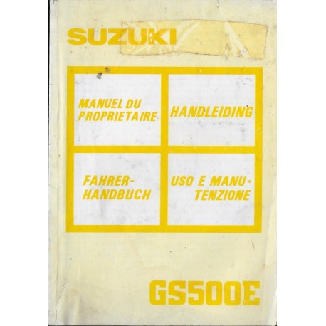 SUZUKI GS 500 E (K) de 1989  (12 / 1988)