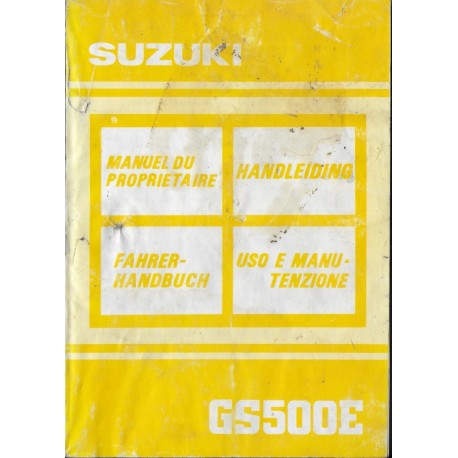 SUZUKI GS 500 E (M) de 1991  (07 / 1990)