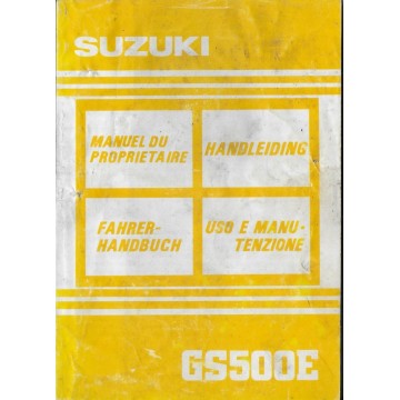 SUZUKI GS 500 E (N) de 1992  (05 / 1991)