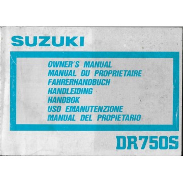 SUZUKI DR 750 SJ modèle 1988  (10 / 1987)