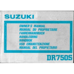 SUZUKI DR 750 SJ modèle 1988  (10 / 1987)