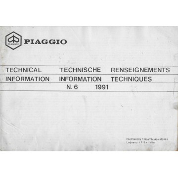 Piaggio Renseignements techniques (1991)