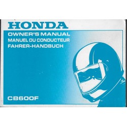 HONDA CB 600 F de 1999  (manuel utilisateur 06/1998) 