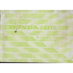 HONDA CG 110 / 125  de 1981 (manuel utilisateur 12/ 1980) 