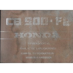 HONDA CB 900 F2 Bol d'Or  (manuel du conducteur 03 / 1981)