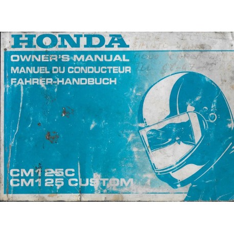 HONDA CM 125 C de 1994 (manuel utilisateur 02 / 1994)