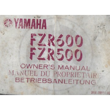 YAMAHA FZR 500 / 600  de 1989 Type 3HE ( 11 /1988)