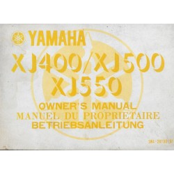 YAMAHA XJ 400 / 500 / 550 (type 5N4) de 1982 (12 / 1981)