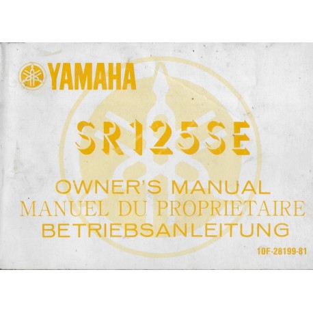 YAMAHA SR 125 (type 10F 1982)