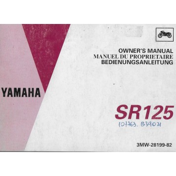 YAMAHA SR 125 (type 3 MW 1992)